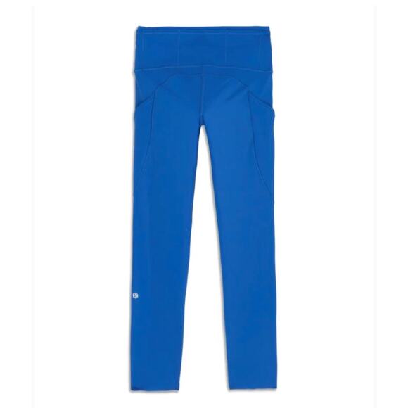 Lululemon Fast And Free HR Crop Tight Symphony Blue Size 0 - Picture 4 of 4